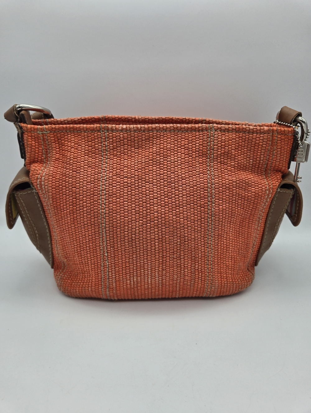 Fossil 1954 Orange Woven Purse